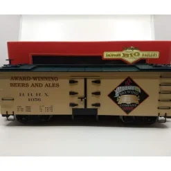 Bachmann 98690 G Scale Amherst Brewing Co. Billboard Reefer (Metal Wheels) - Model Train Junction: Quality Parts and Art Supplies