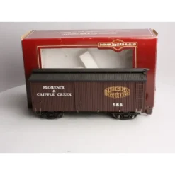 Bachmann 95344 G Scale Florence & Cripple Creek 20' Boxcar #588 - Model Train Junction: Quality Parts and Art Supplies