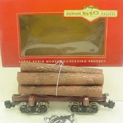 Bachmann 98490 G Scale Skeleton Log Car w/ Log Load (Plastic Wheels) - Model Train Junction: Quality Parts and Art Supplies