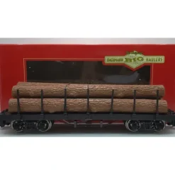 Bachmann 98470 G Scale Undecorated Flat Car with Logs - Model Train Junction: Quality Parts and Art Supplies