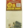 Bachmann 92313 G Station Agent with Hat and Coat Figure - Model Train Junction: Quality Parts and Art Supplies
