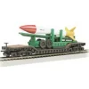 Bachmann 18347 HO 52' Depressed Center Flat Car w/Missile Load - Model Train Junction: Quality Parts and Art Supplies