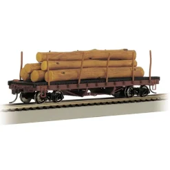 Bachmann 18332 HO 1906-1935 Version ACF 40' Log Car - Model Train Junction: Quality Parts and Art Supplies