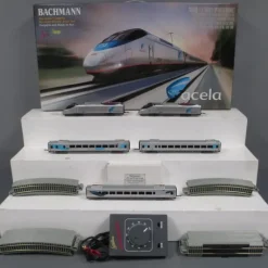 Bachmann 01202 HO Amtrak "Acela" Express High-Speed Electric Train Set - Model Train Junction: Quality Parts and Art Supplies