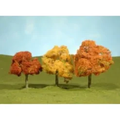 Bachmann 32052 HO Autumn Walnut Trees (Pack of 3) - Model Train Junction: Quality Parts and Art Supplies
