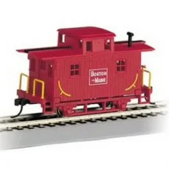 Bachmann 18448 HO Boston & Maine Wood 4-Wheel Bobber Caboose - Model Train Junction: Quality Parts and Art Supplies