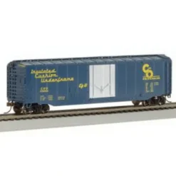 Bachmann 18022 HO Chesapeake & Ohio 50' Plug-Door Boxcar (yellow & blue) - Model Train Junction: Quality Parts and Art Supplies
