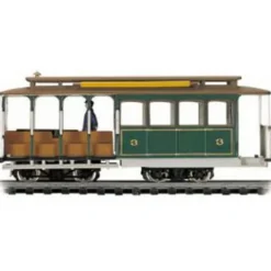 Bachmann 60531 HO Municipal Cable Car Electric Locomotive #3 (green) - Model Train Junction: Quality Parts and Art Supplies