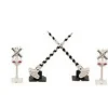 Bachmann 42200 HO Non-Operating 6-Crossing Signal & 3-Pairs of Gates - Model Train Junction: Quality Parts and Art Supplies