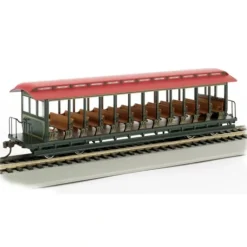 Bachmann 19346 HO Painted & Unlettered Jackson Sharp Open Side Excursion Car - Model Train Junction: Quality Parts and Art Supplies