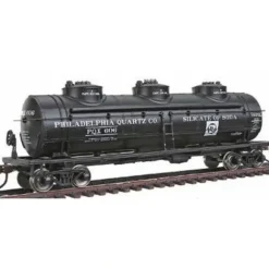Bachmann 17128 HO Philadelphia Quartz Company 40' 3-Dome Tank Car - Model Train Junction: Quality Parts and Art Supplies