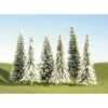 Bachmann 32153 HO Pine Trees 3-4" with Snow (Pack of 36) - Model Train Junction: Quality Parts and Art Supplies