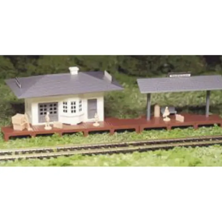 Bachmann 45173 HO Plasticville Suburban Station Building Kit - Model Train Junction: Quality Parts and Art Supplies