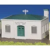 Bachmann 45145 HO Plasticville Police Station Building Kit - Model Train Junction: Quality Parts and Art Supplies