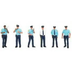 Bachmann 33104 HO Police Squad Figures (Set of 6) - Model Train Junction: Quality Parts and Art Supplies