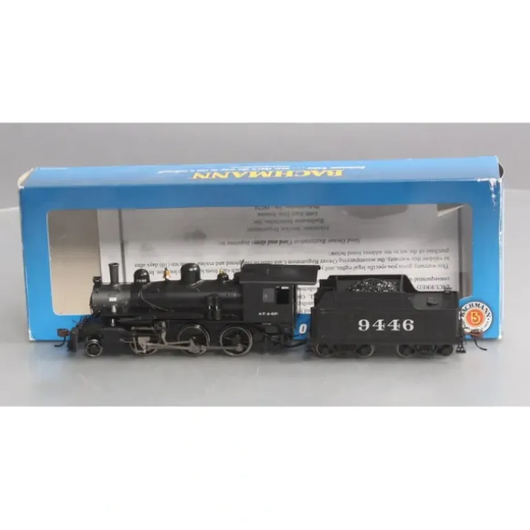 Bachmann 51704 HO Santa Fe Alco 2-6-0 Steam Locomotive & Tender #9446 - Model Train Junction: Quality Parts and Art Supplies