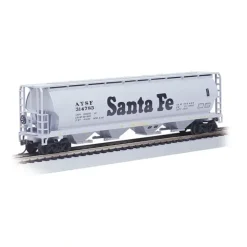 Bachmann 19102 HO Santa Fe Canadian 4 Bay Cylindrical Grain Hopper - Model Train Junction: Quality Parts and Art Supplies