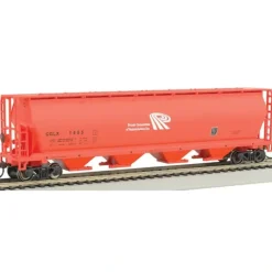 Bachmann 19143 HO Scale Potash Corporation 4 Bay Cylindrical Grain Hopper #1455 - Model Train Junction: Quality Parts and Art Supplies