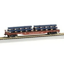 Bachmann 18919 HO Seaboard 50' Flatcar w/Steel Beam Load - Model Train Junction: Quality Parts and Art Supplies