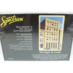 Bachmann 88008 HO Spectrum Savings & Loan Cityscenes Building Kit - Model Train Junction: Quality Parts and Art Supplies