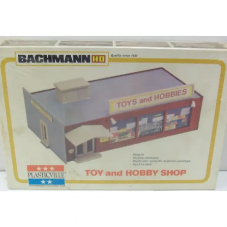Bachmann 2904 HO Toys and Hobby Shop Kit - Model Train Junction: Quality Parts and Art Supplies