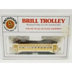 Bachmann 61048 HO Yellow Brill Trolley #36 - Model Train Junction: Quality Parts and Art Supplies
