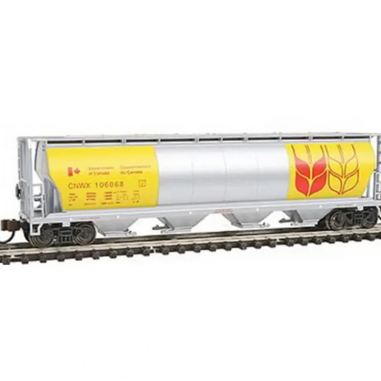 Bachmann 19184 N Government of Canada 4 Bay Cylindrical Grain Hopper - Model Train Junction: Quality Parts and Art Supplies