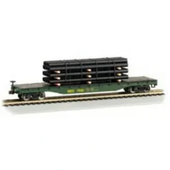 Bachmann 18953 N Maine Central Flatcar w/Pipes - Model Train Junction: Quality Parts and Art Supplies