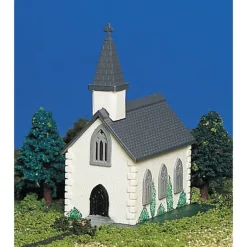 Bachmann 45815 N Plasticville Assembled Country Church Hand Decorated - Model Train Junction: Quality Parts and Art Supplies