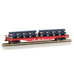 Bachmann 18964 N Santa Fe Flatcar w/Steel Load - Model Train Junction: Quality Parts and Art Supplies