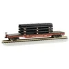 Bachmann 18968 N Seaboard System Flatcar w/Pipes - Model Train Junction: Quality Parts and Art Supplies