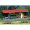 Bachmann 45906 N Station Platform w/Roof & Figure - Model Train Junction: Quality Parts and Art Supplies
