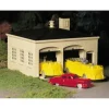 Bachmann 45610 O Plasticville Fire House with Vehicles Kit - Model Train Junction: Quality Parts and Art Supplies