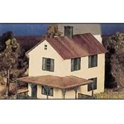 Bachmann 45971 O Plasticville Rural Two-Story House Classic Building Kit - Model Train Junction: Quality Parts and Art Supplies