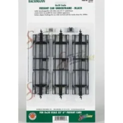 Bachmann 29906 On30 Black Freight Car Underframe (Pack of 3) - Model Train Junction: Quality Parts and Art Supplies