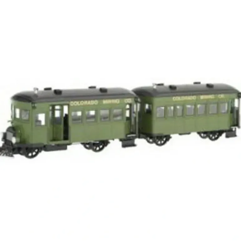 Bachmann 28462 On30 Colorado Mining Co. Rail Bus & Trailer w/ Full Interiors - Model Train Junction: Quality Parts and Art Supplies