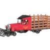 Bachmann 29163 On30 Little River Logging Company Rail Truck w/DCC (red, black) - Model Train Junction: Quality Parts and Art Supplies