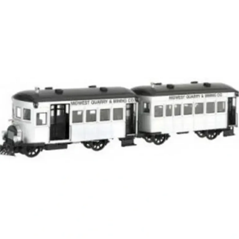 Bachmann 28461 On30 Midwest Quarry & Mining Co Railbus & Trailer w/DCC - Model Train Junction: Quality Parts and Art Supplies