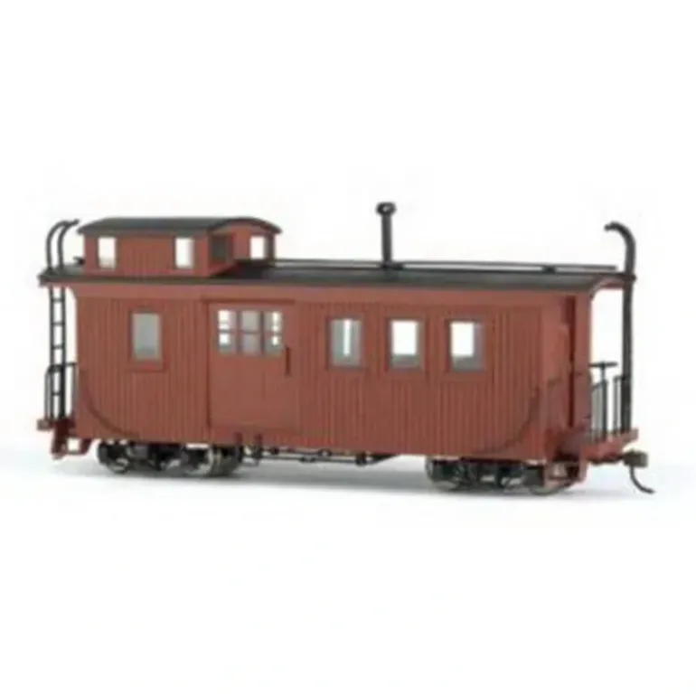 Bachmann 26797 On30 No Lettering Wooden Caboose w/Interior Light (Oxide Brown) - Model Train Junction: Quality Parts and Art Supplies