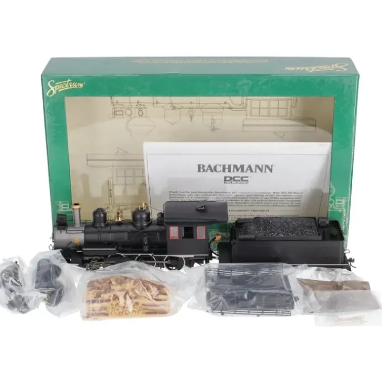 Bachmann 28698 On30 Painted & Unlettered Baldwin 4-6-0 Steam Loco & Tender w DCC - Model Train Junction: Quality Parts and Art Supplies