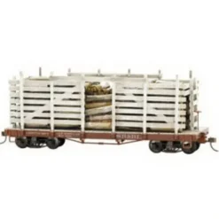 Bachmann 26877 On30 Sandy River & Rangeley Lake Pulpwood Car w/ Cast Resin Load - Model Train Junction: Quality Parts and Art Supplies