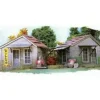 Bar Mills 702 HO Twin Utility Sheds Laser-Cut Wood Building Kit - Model Train Junction: Quality Parts and Art Supplies