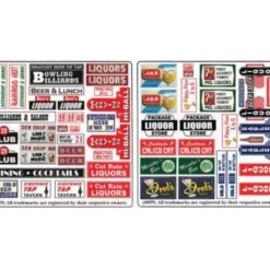 Blair Line 159 HO Tavern & Liquor Store Signs - Model Train Junction: Quality Parts and Art Supplies