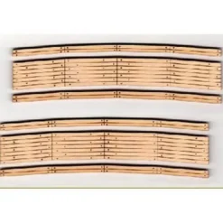 Blair Line 026 N Wood Grade Crossing 10"-12" Curved 11' Ra.Laser-Cut (Pack of 2) - Model Train Junction: Quality Parts and Art Supplies