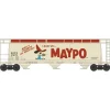Bowser, 38148, N Scale, 3-Bay Cylindrical Covered Hopper, Maypo, #17481 - Model Train Junction: Quality Parts and Art Supplies