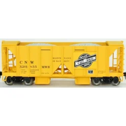 Bowser, HO Scale, 42793, 70-Ton Ballast Car with Side Chutes, Chicago and North Western, #X201840 - Model Train Junction: Quality Parts and Art Supplies