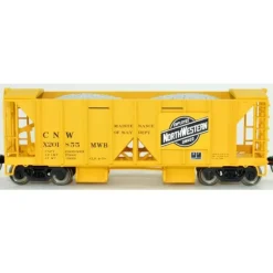 Bowser, HO Scale, 42794, 70-Ton Ballast Car with Side Chutes, Chicago and North Western, #X201855 - Model Train Junction: Quality Parts and Art Supplies
