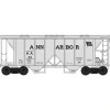 Bowser, HO Scale, 42741, 70-Ton 2-Bay Covered Hopper, Ann Arbor, #26 - Model Train Junction: Quality Parts and Art Supplies