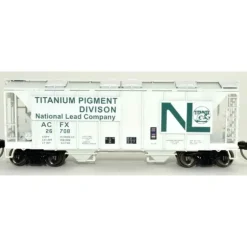Bowser, HO Scale, 42764, 70-Ton 2-Bay Covered Hopper, National Lead, #26720 - Model Train Junction: Quality Parts and Art Supplies