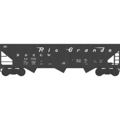 Bowser, HO Scale, #42936, 70-Ton 12-Panel Triple Hopper, D&RG, #14692 - Model Train Junction: Quality Parts and Art Supplies